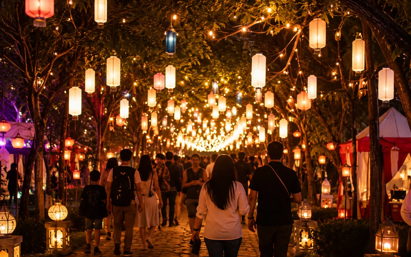 Lantern walkway